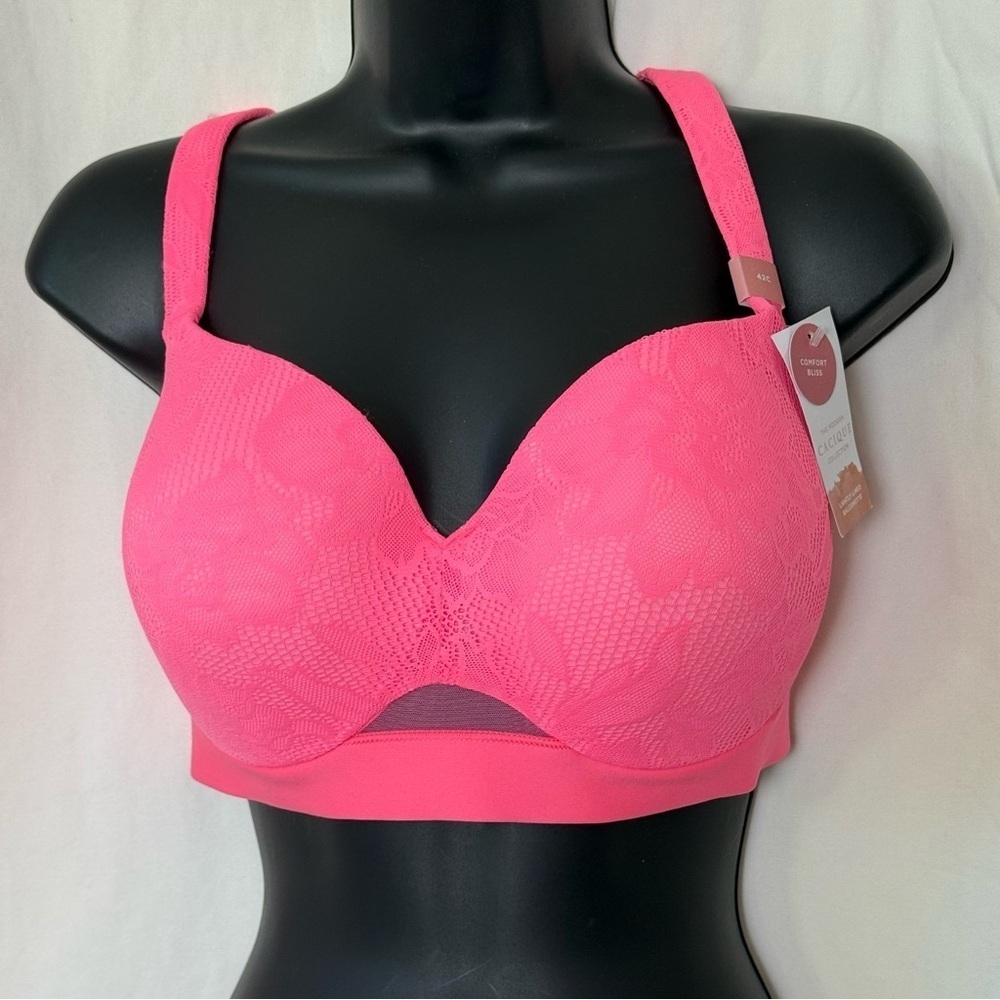 Cacique Lightly‎ Lined Balconette Bra Sz 42c Comfort Bliss Modern Collection NWT